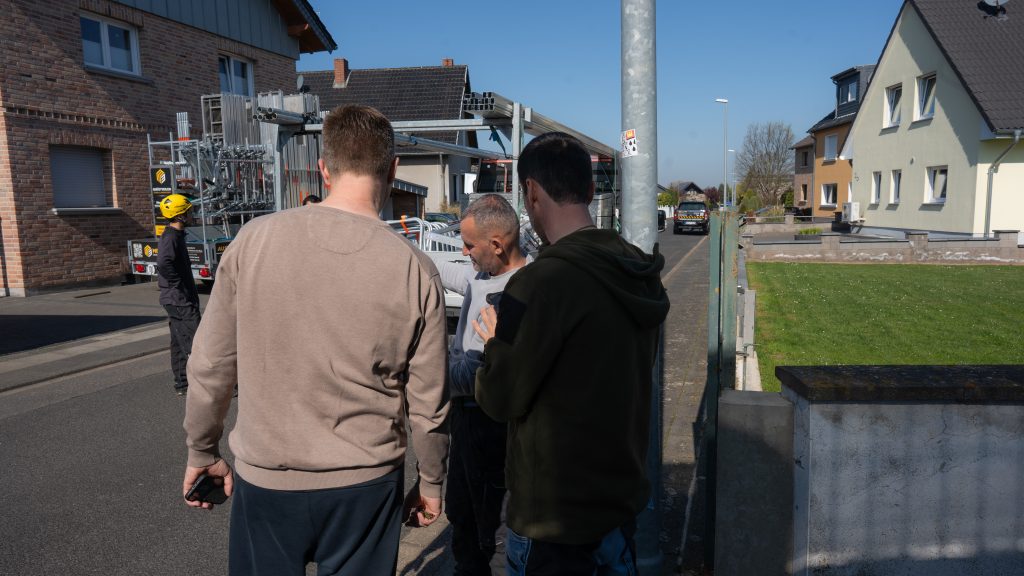 Mettler Bau beim Gerüstaufbau