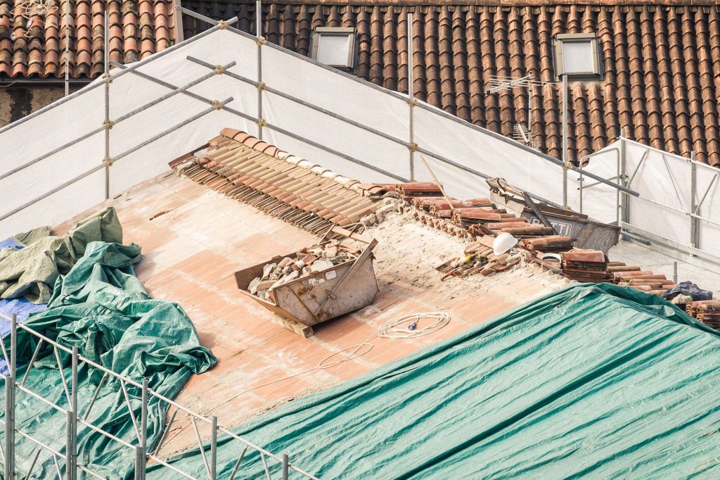 Baustelle vom Dachausbau